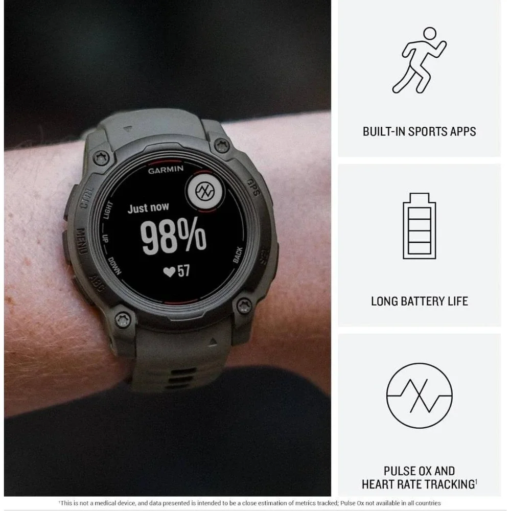 Garmin Instinct E Rugged GPS Smartwatch 45mm‎ Running Health Fitness Smart Watch
